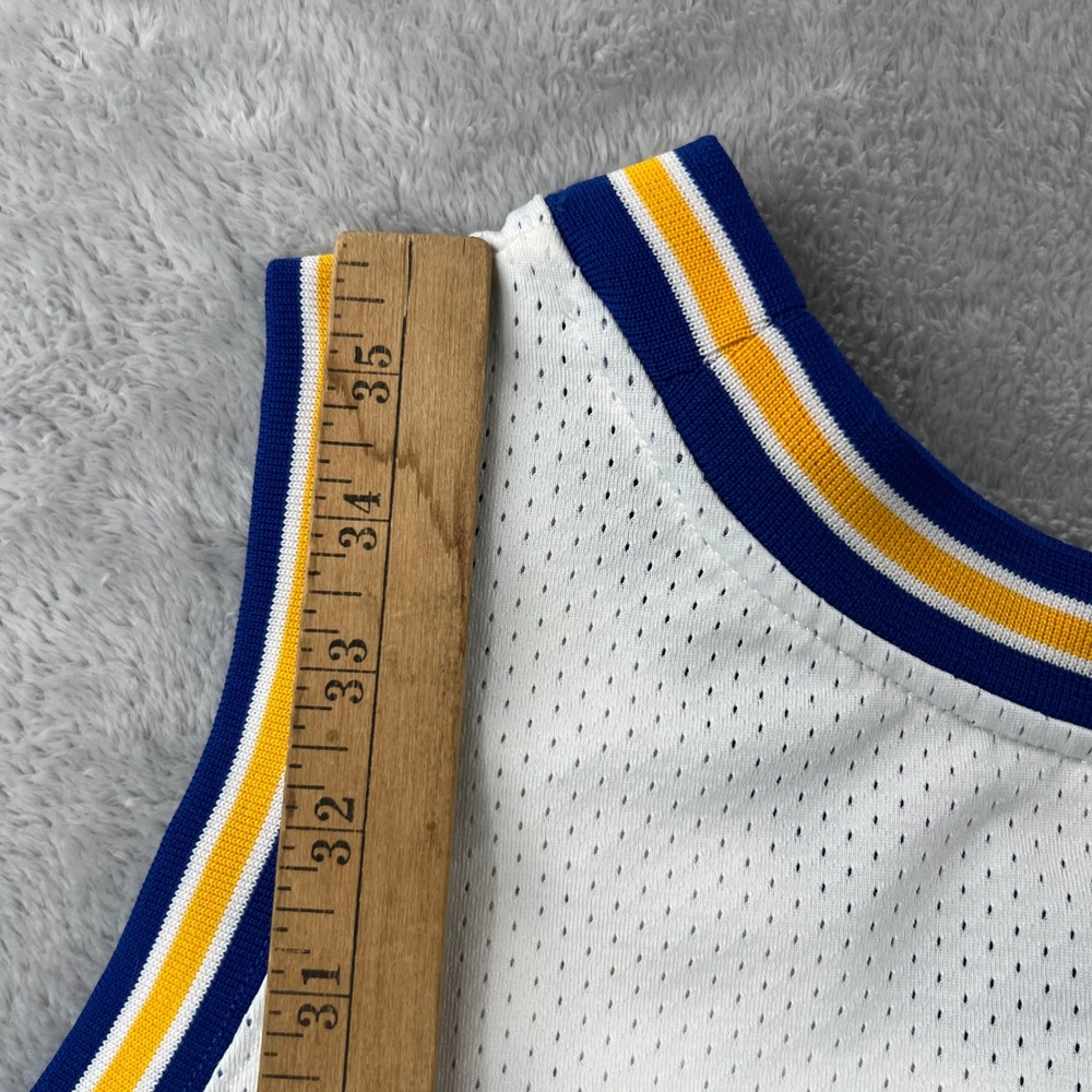 Mitchell & Ness Chris Mullin Warriors Jersey 5XL White Men Hardwood Classics 17 - Picture 11 of 12